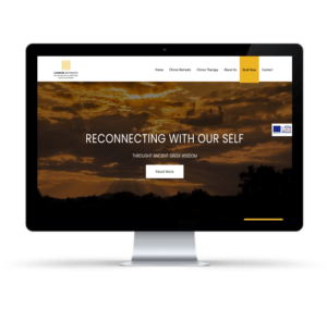 website design for chiron retreats company